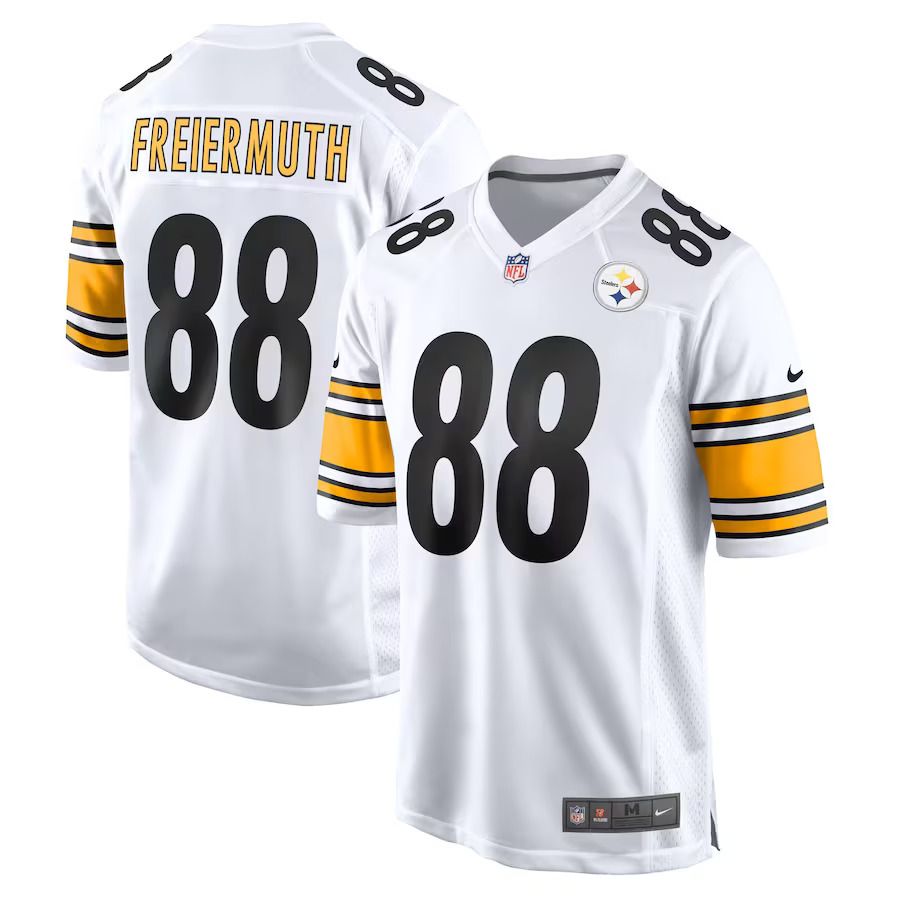 Men Pittsburgh Steelers #88 Pat Freiermuth Nike White Game Player NFL Jersey